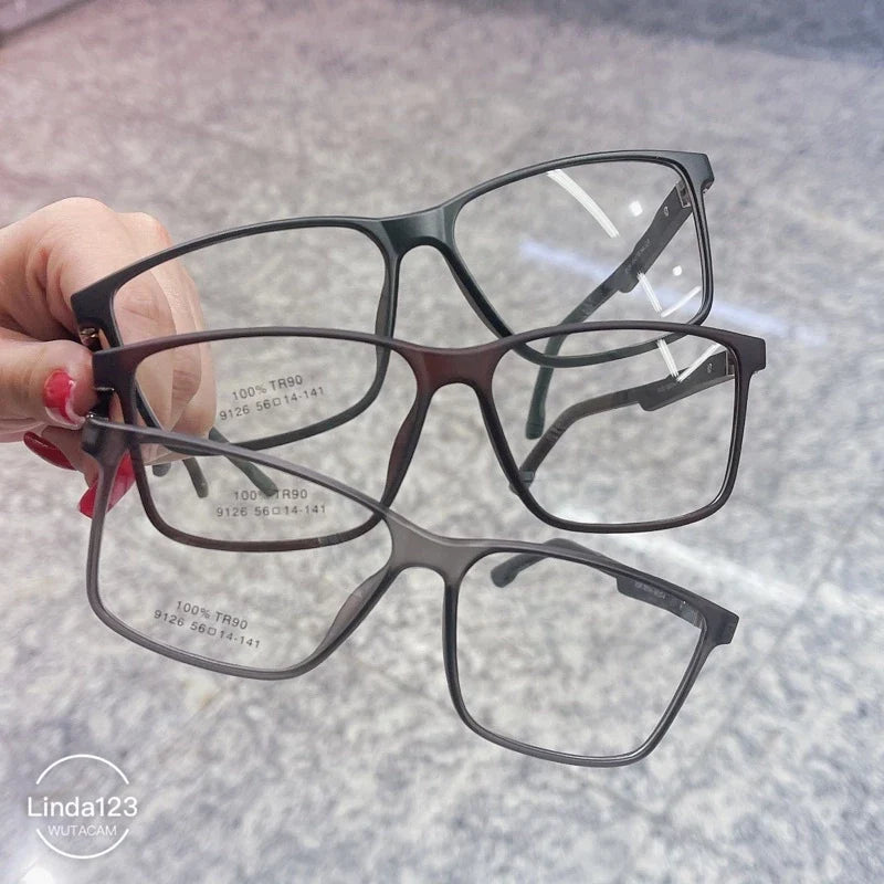 Armação De Óculos Masculino Quadrado com abertura na perna 180 Bem leve 9126