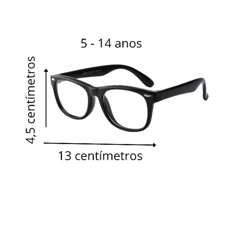 Armação Óculos Grau Flexível Infantil Silicone