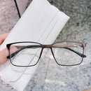 Armação De Óculos Masculino Quadrado Titânio com metal bem leve/8397