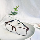 Armação De Óculos Masculino Quadrado Titânio com metal bem leve/8397