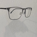 Armação Masculina Pra Grau  Preto Metal Quadrada classivo