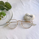 Armação de óculos para Grau INFANTIL Unissex Retro Redondo (hexagonal ) Que Lindooo 18111