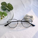 Armação de óculos para Grau INFANTIL Unissex Retro Redondo (hexagonal ) Que Lindooo 18111