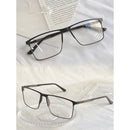 Armação De Óculos Masculino Quadrado Titânio com metal bem leve/8397