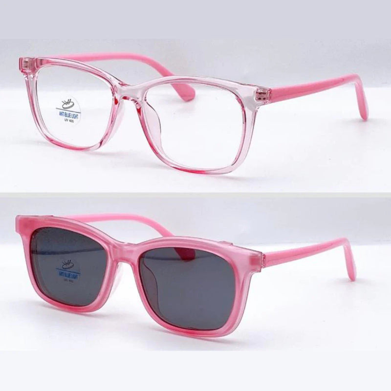 Armação Óculos Clip-on Infantil Moda Nylon Uso Com Graus