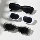 Kit 2 Óculos De Sol Preto Retangular + Gatinho Retrô Vintage Feminino Masculino