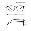 Armação Óculos Clássica Pc Transparente Adultos Para Grau Leve Confortável