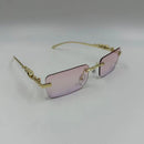 Óculos de sol Cheetah de metal sem aro 241021