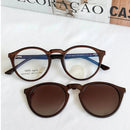 MELINDA MODA Oculos De Grau Feminino Lipon 2em e 1 armação+sol Redondo PZ10182T