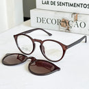 MELINDA MODA Oculos De Grau Feminino Lipon 2em e 1 armação+sol Redondo PZ10182T