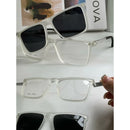 Armação de óculos Masculino Clipon 2 Em 1 Quadrado com abertura na perna 180 bem leve 8607