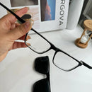 Armação de óculos Masculino Clipon 2 Em 1 Quadrado com abertura na perna 180 bem leve 8607