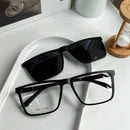 Armação de óculos Masculino Clipon 2 Em 1 Quadrado com abertura na perna 180 bem leve 8607