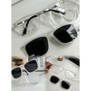 Armação de óculos Masculino Clipon 2 Em 1 Quadrado com abertura na perna 180 bem leve 8607