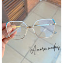 Armação Feminina metal Óculos Modelo Maior Moderno