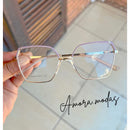 Armação Feminina metal Óculos Modelo Maior Moderno