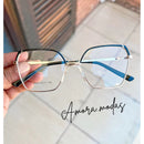 Armação Feminina metal Óculos Modelo Maior Moderno