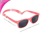 Óculos de Sol Infantil Buba Com Alça Ajustável Estojo Original Proteção UVA/UVB - Rosa