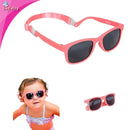Óculos de Sol Infantil Buba Com Alça Ajustável Estojo Original Proteção UVA/UVB - Rosa