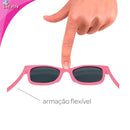 Óculos de Sol Infantil Buba Com Alça Ajustável Estojo Original Proteção UVA/UVB - Rosa