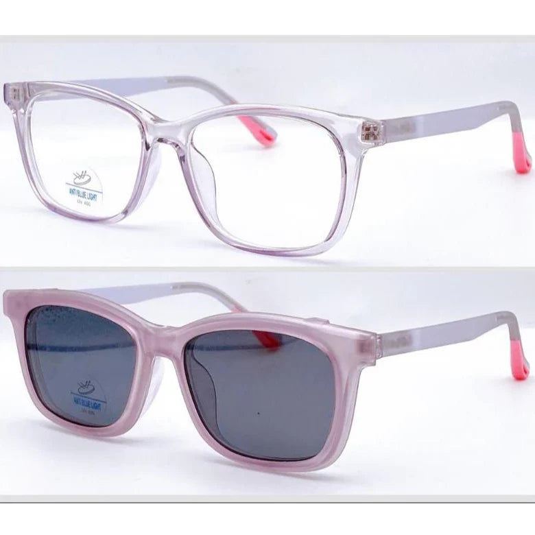 Armação Óculos Clip-on Infantil Moda Nylon Uso Com Graus