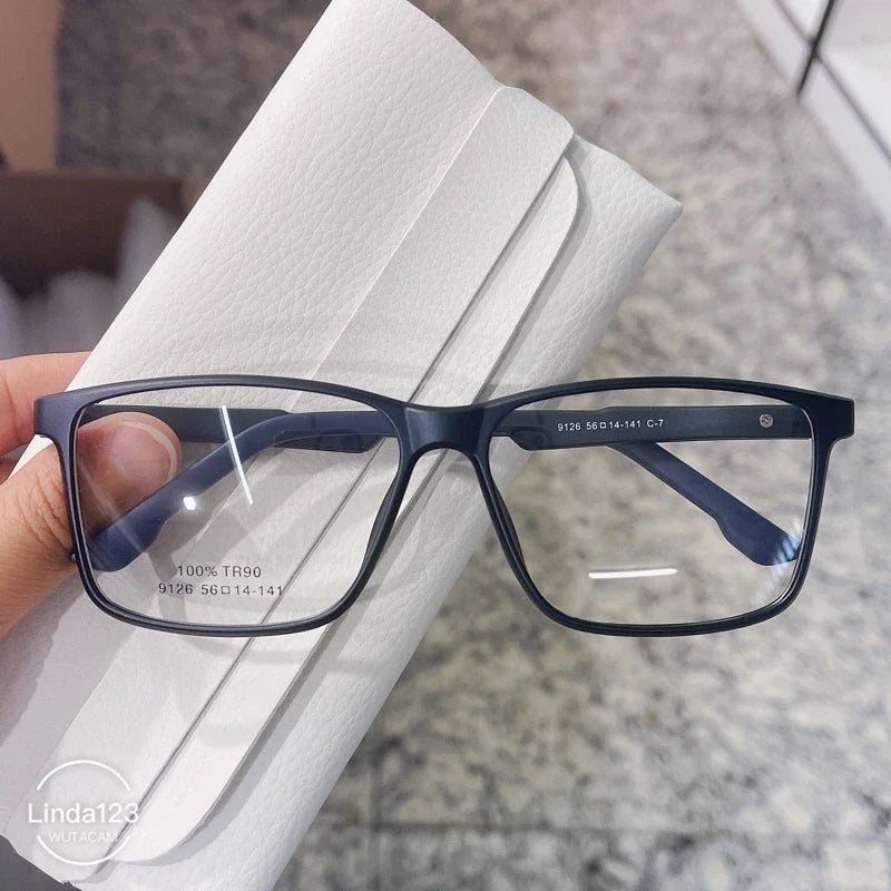 Armação De Óculos Masculino Quadrado com abertura na perna 180 Bem leve 9126