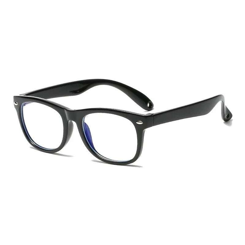 Óculos De Silicone Infantil Com Armação De Silicone Anti-Luz Azul Anti-Yopia sunglasses