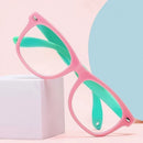 Óculos De Silicone Infantil Com Armação De Silicone Anti-Luz Azul Anti-Yopia sunglasses